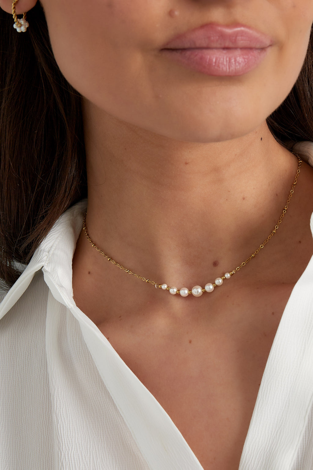 collier perle fête