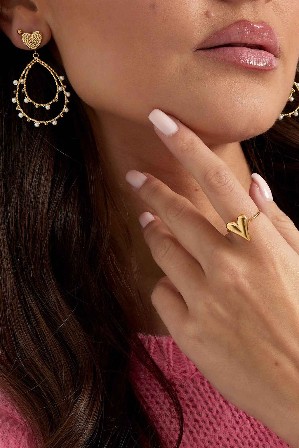 Bague Cœur Acier Inoxydable - Détail Romantique & Finition Premium Femme