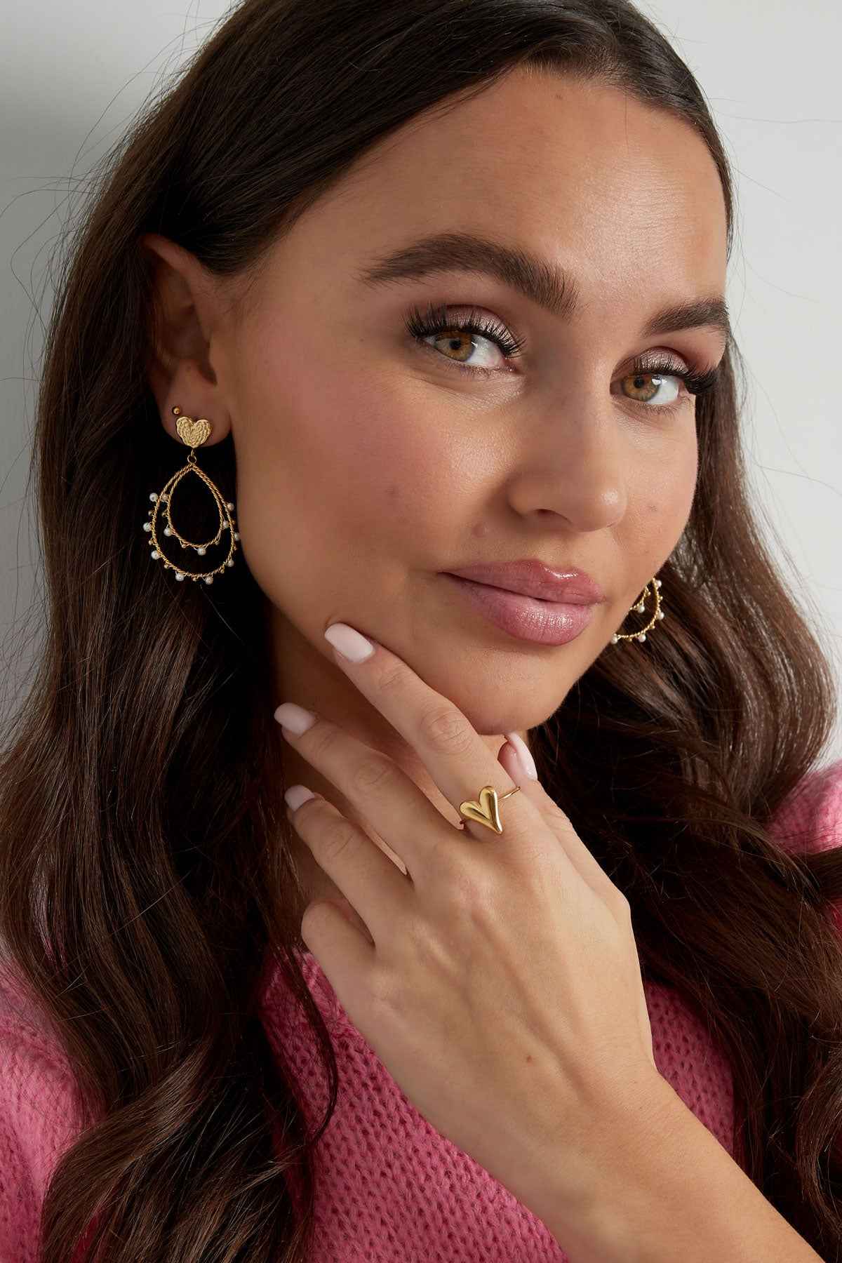 Bague Cœur Acier Inoxydable - Détail Romantique & Finition Premium Femme