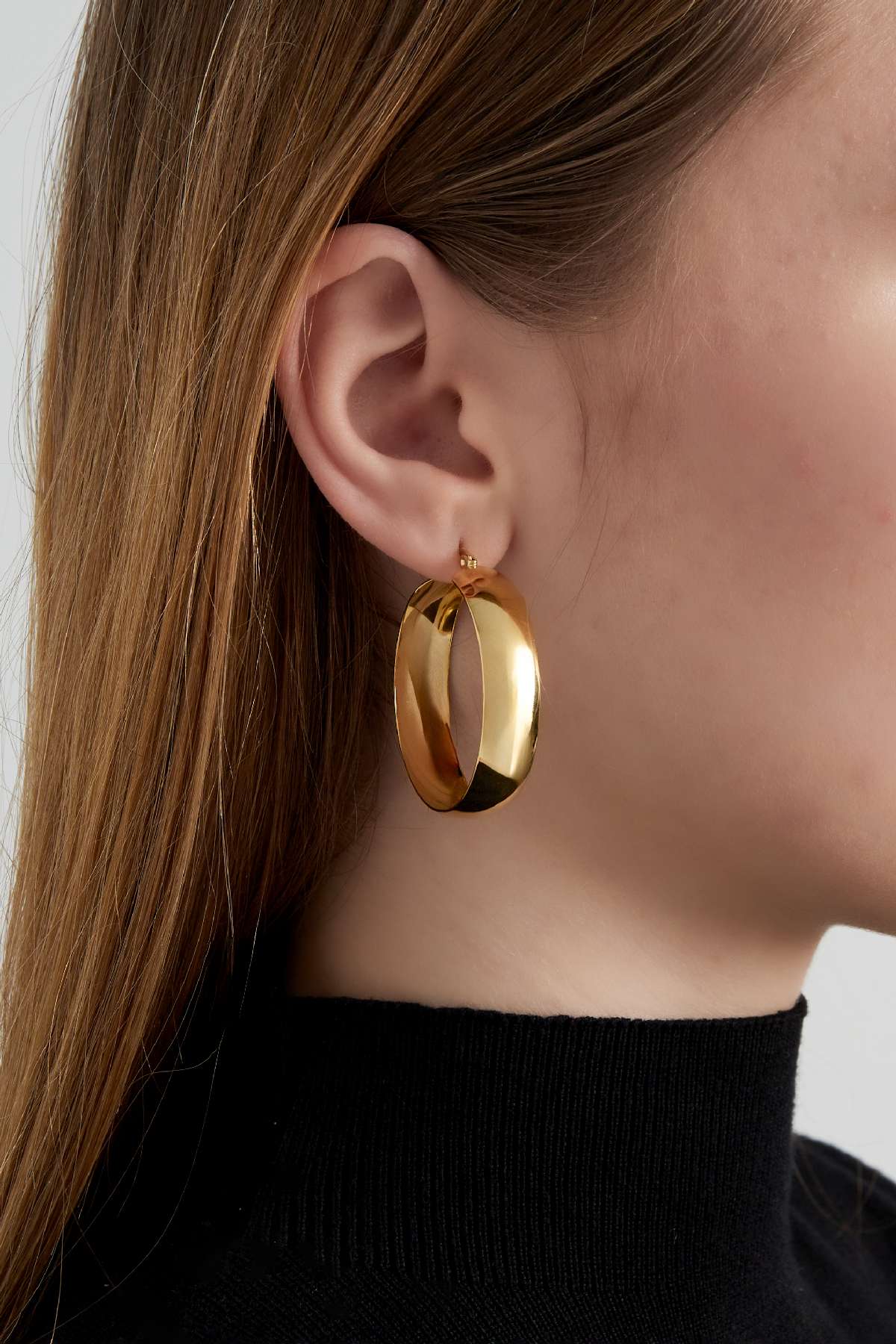 Boucles d'oreilles en acier inoxydable chic