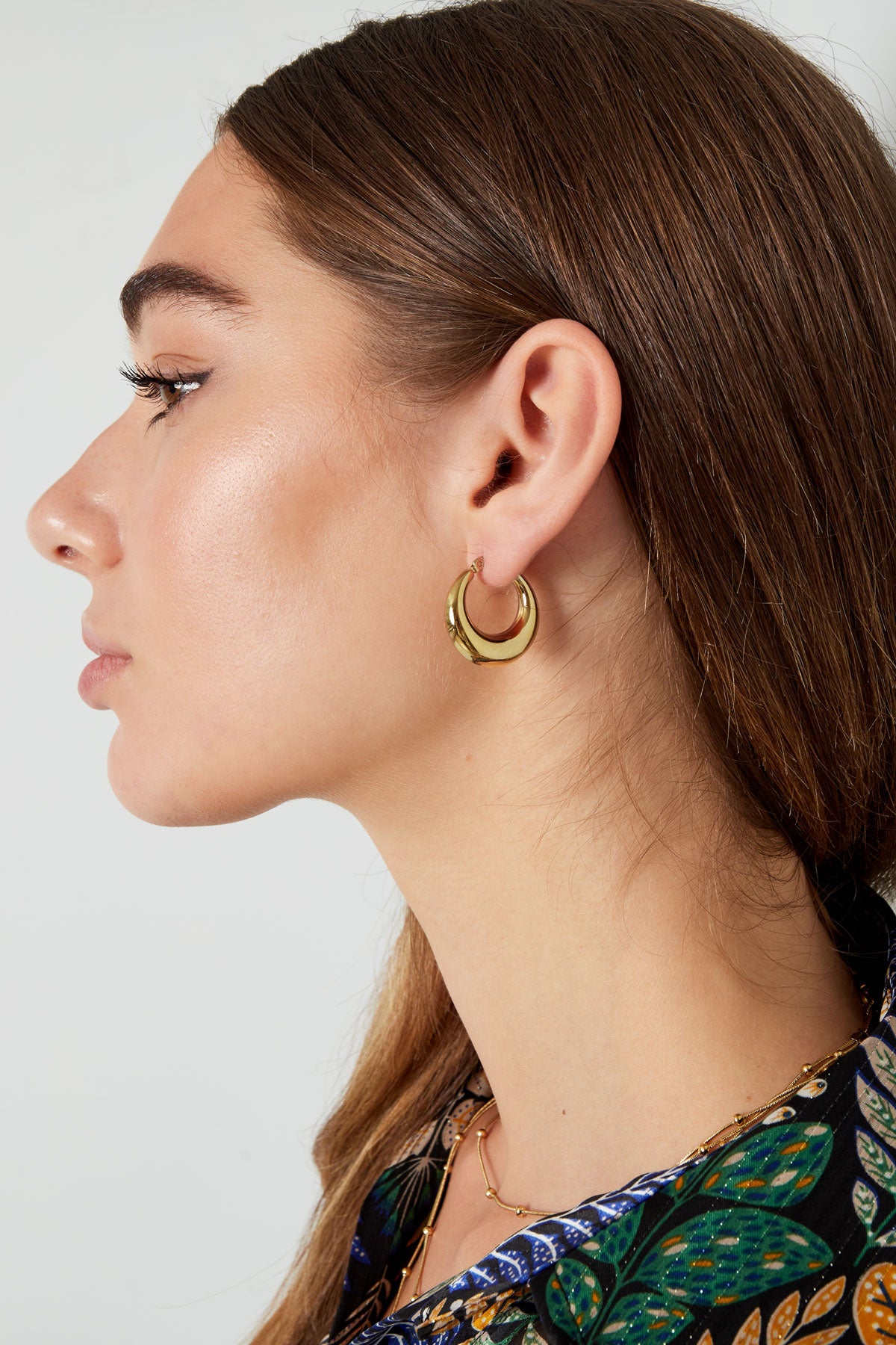 boucles d'oreilles rondes chic
