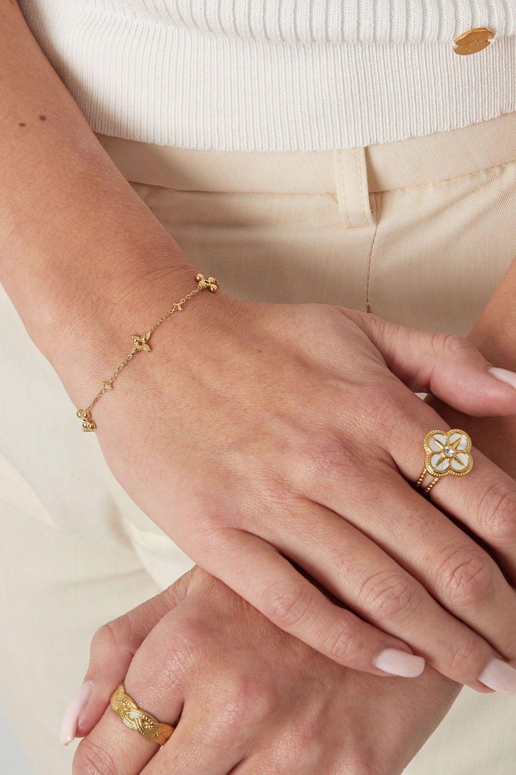 bracelet de fête fleurie