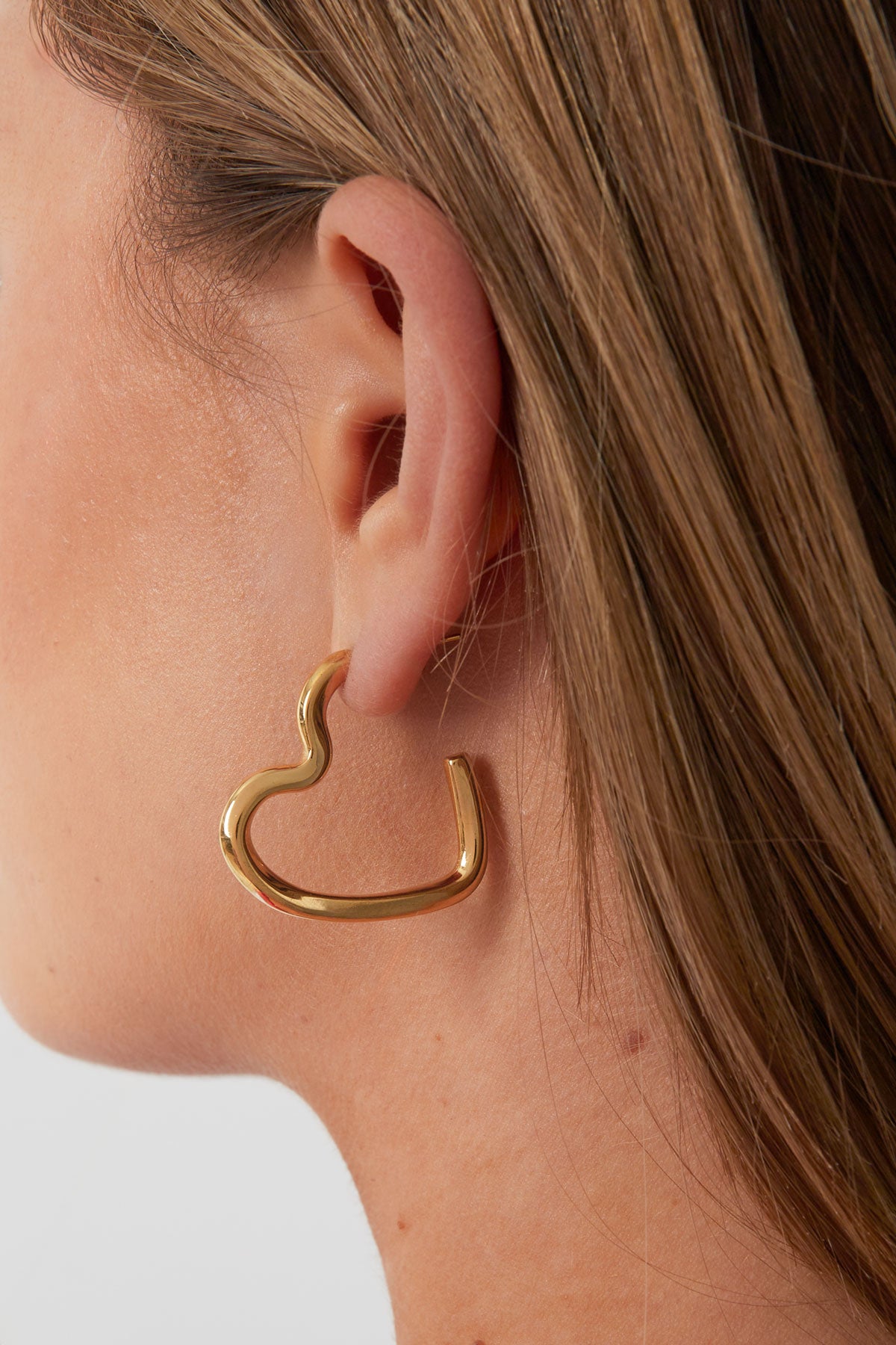 boucles d'oreilles coeur ouvert