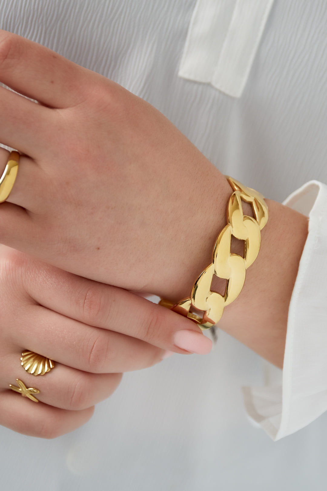 Bracelet à maillons audacieux