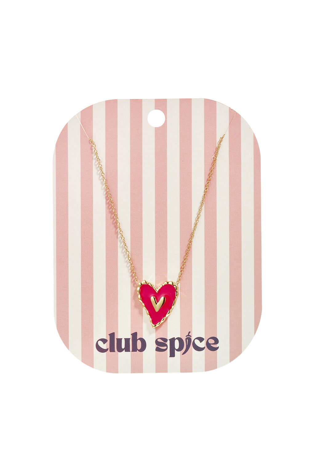 Collier avec cœur rouge suspendu