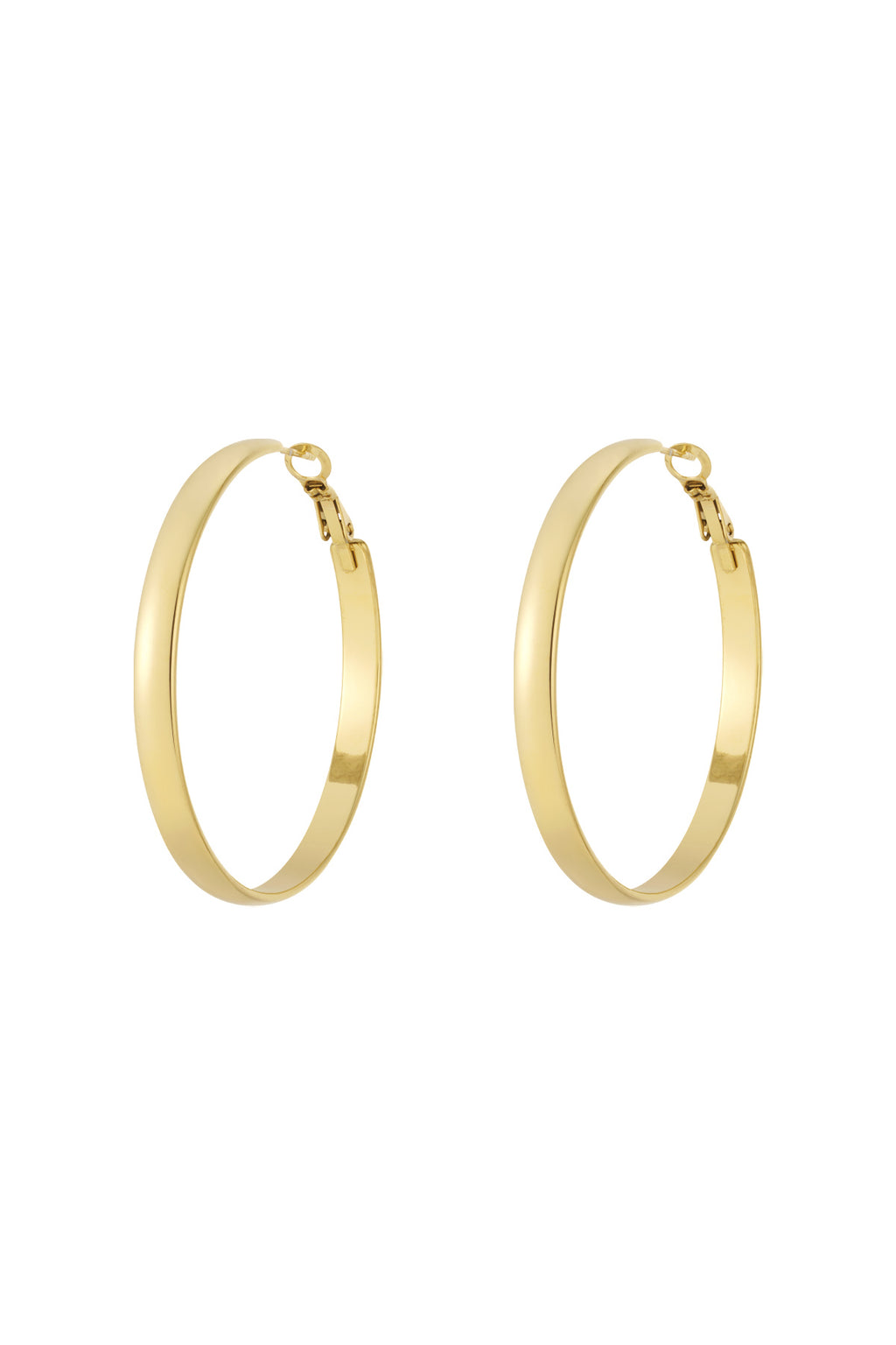 Boucles d'oreilles créoles basiques épaisses