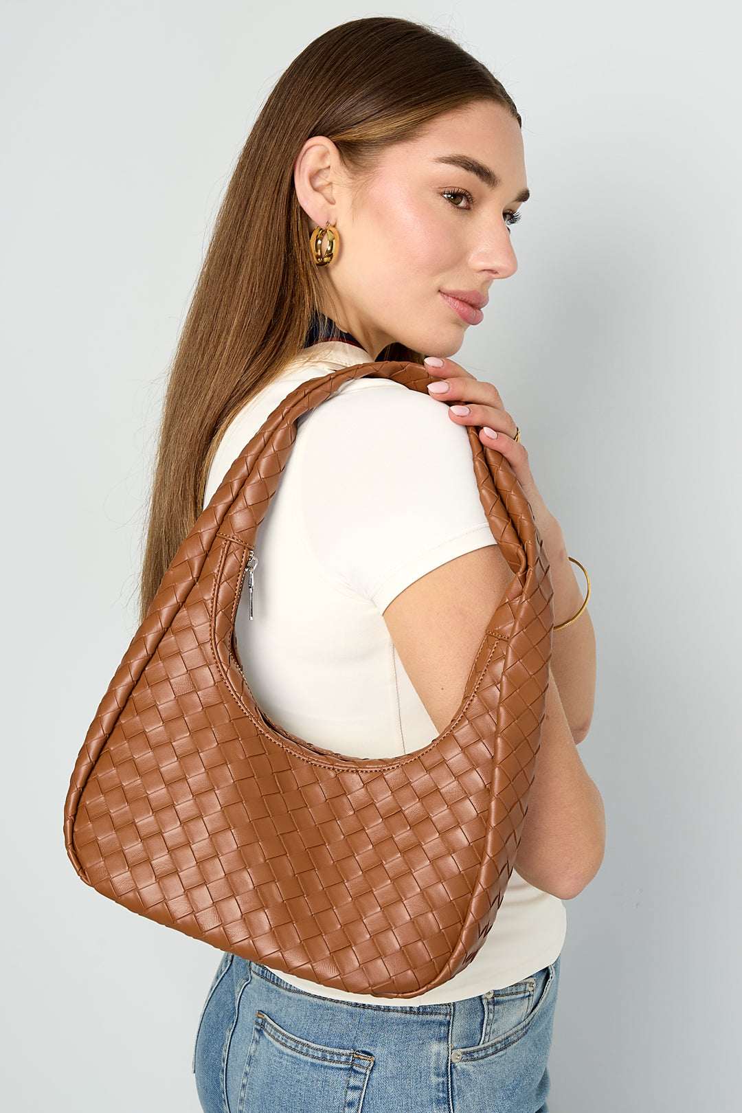 Sacs bandoulière couleur unie en PU