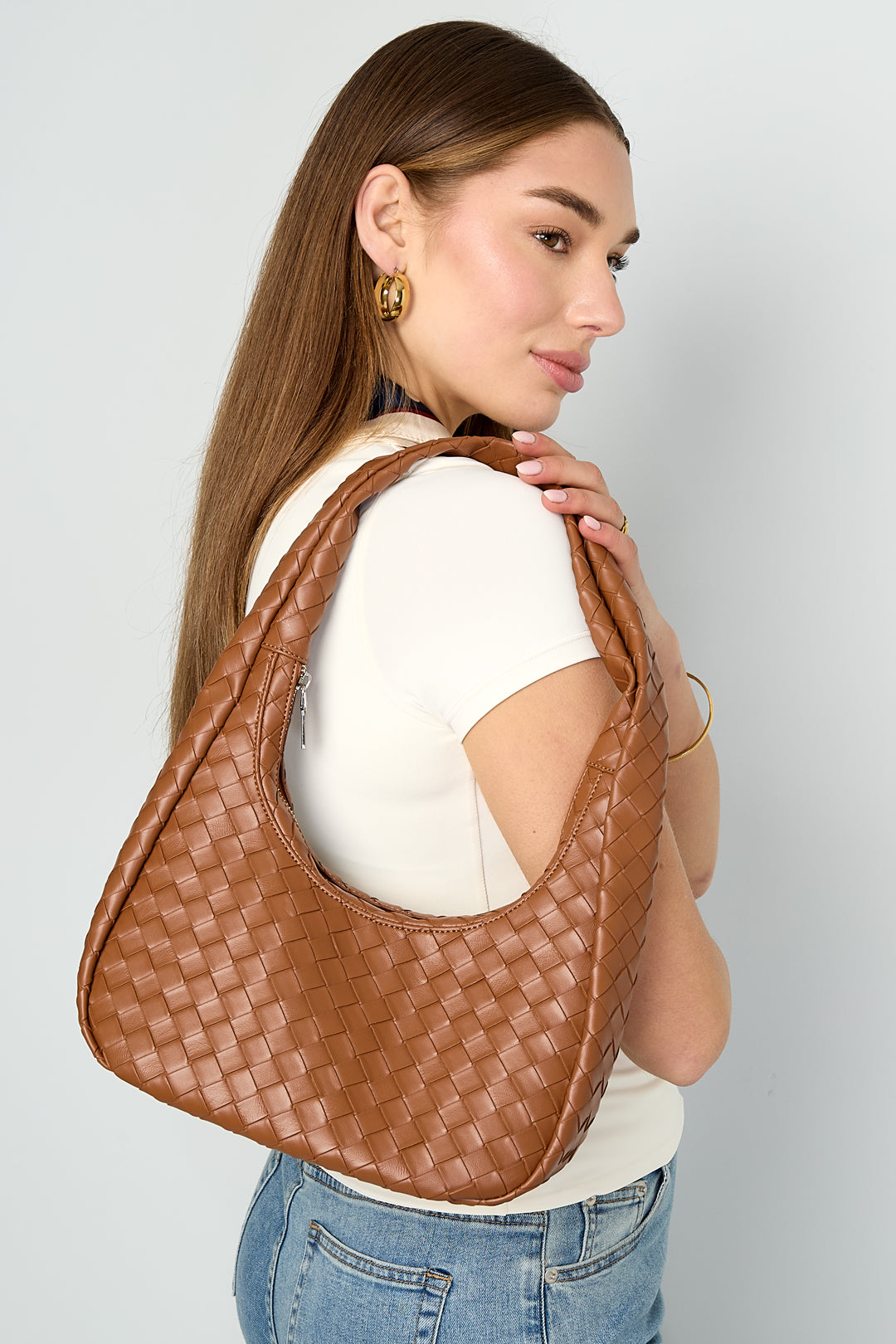 Sacs bandoulière couleur unie en PU
