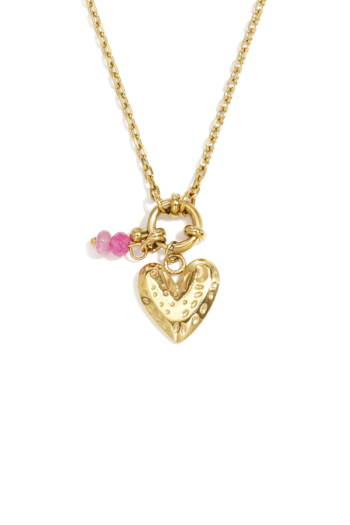 Colliers pendentifs en acier inoxydable en forme de cœur, collection Daily Simple, bijoux pour femmes
