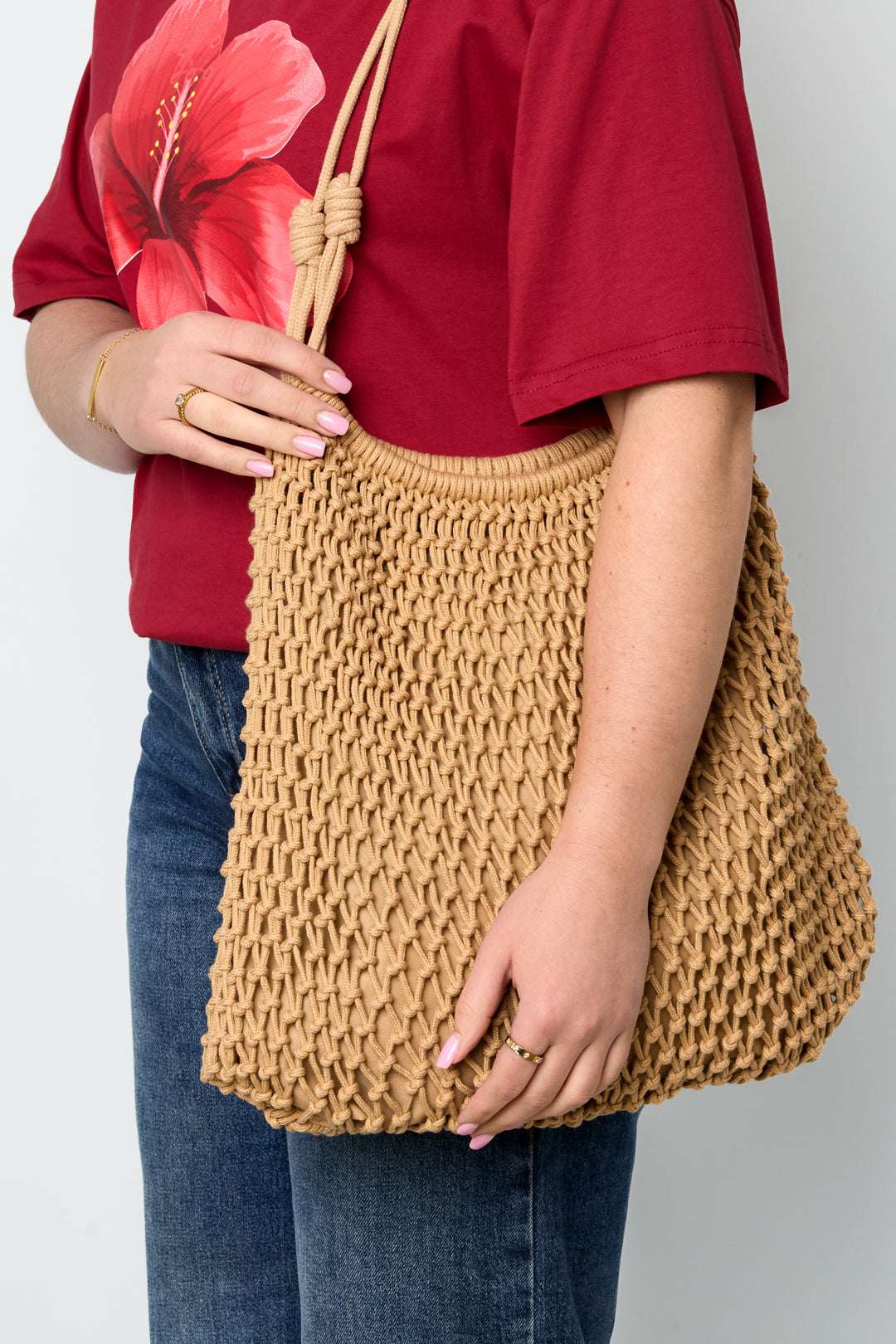 Sacs de plage couleur unie en coton
