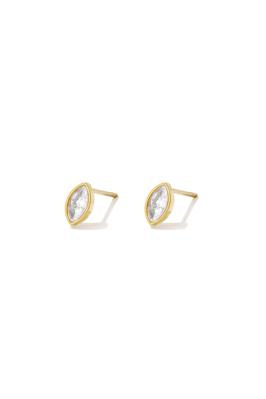 Boucles d'oreilles puces en acier inoxydable, forme elliptique, collection Simple Daily Simple, bijoux pour femmes