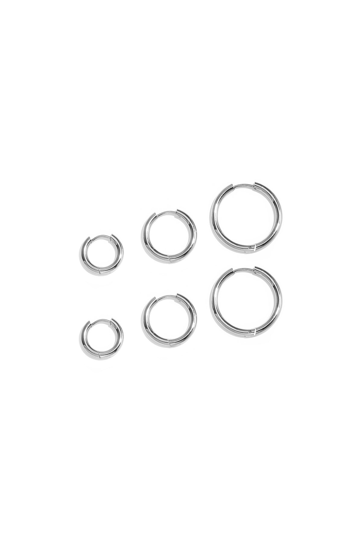 Boucles d'oreilles en acier inoxydable, forme géométrique