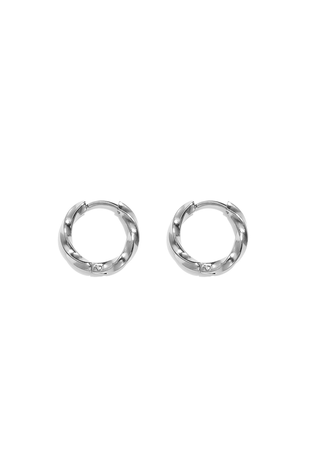 Boucles d'oreilles rondes en acier inoxydable, collection Daily Simple, bijoux pour femmes