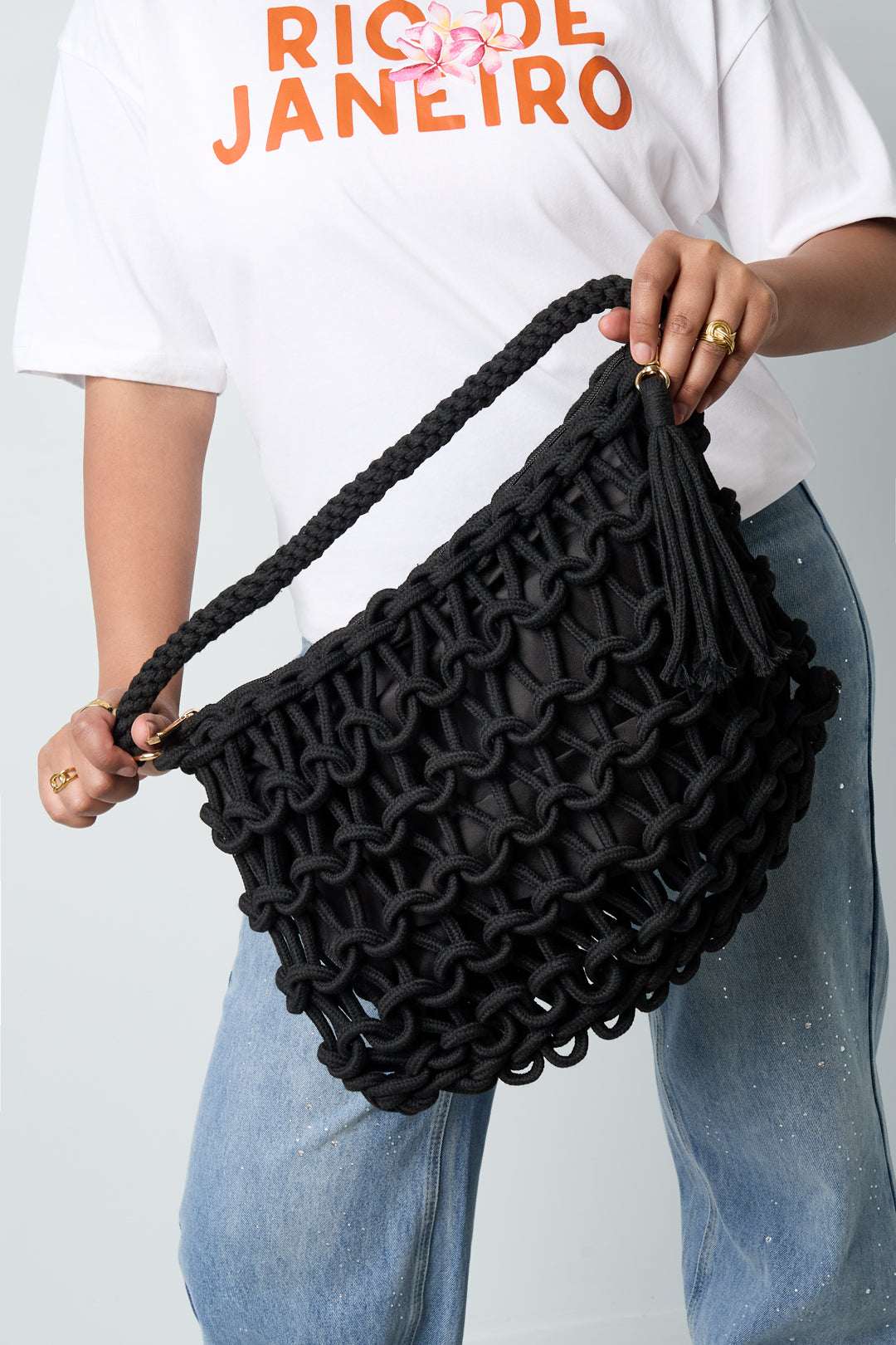 Sacs de plage unis en coton 