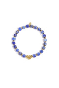 Bracelet de perles avec un centre en forme de cœur