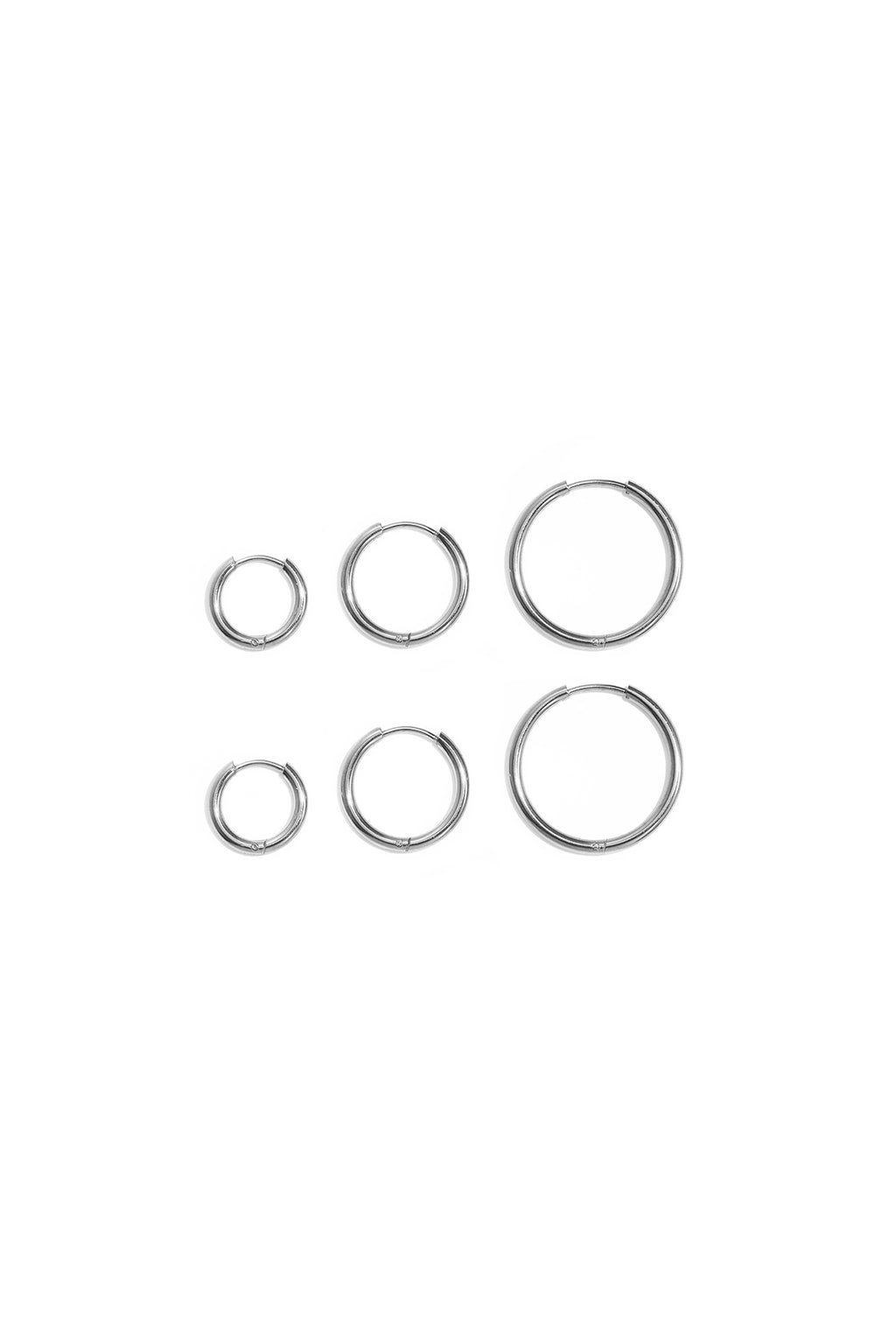 Boucles d'oreilles en acier inoxydable, forme géométrique