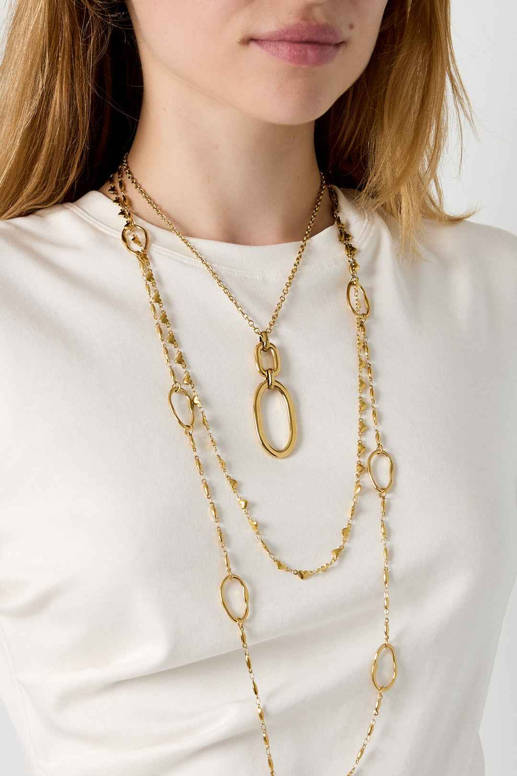 Collier Pendentif Ellipsesophistication Épurée & -  - Bijoumani