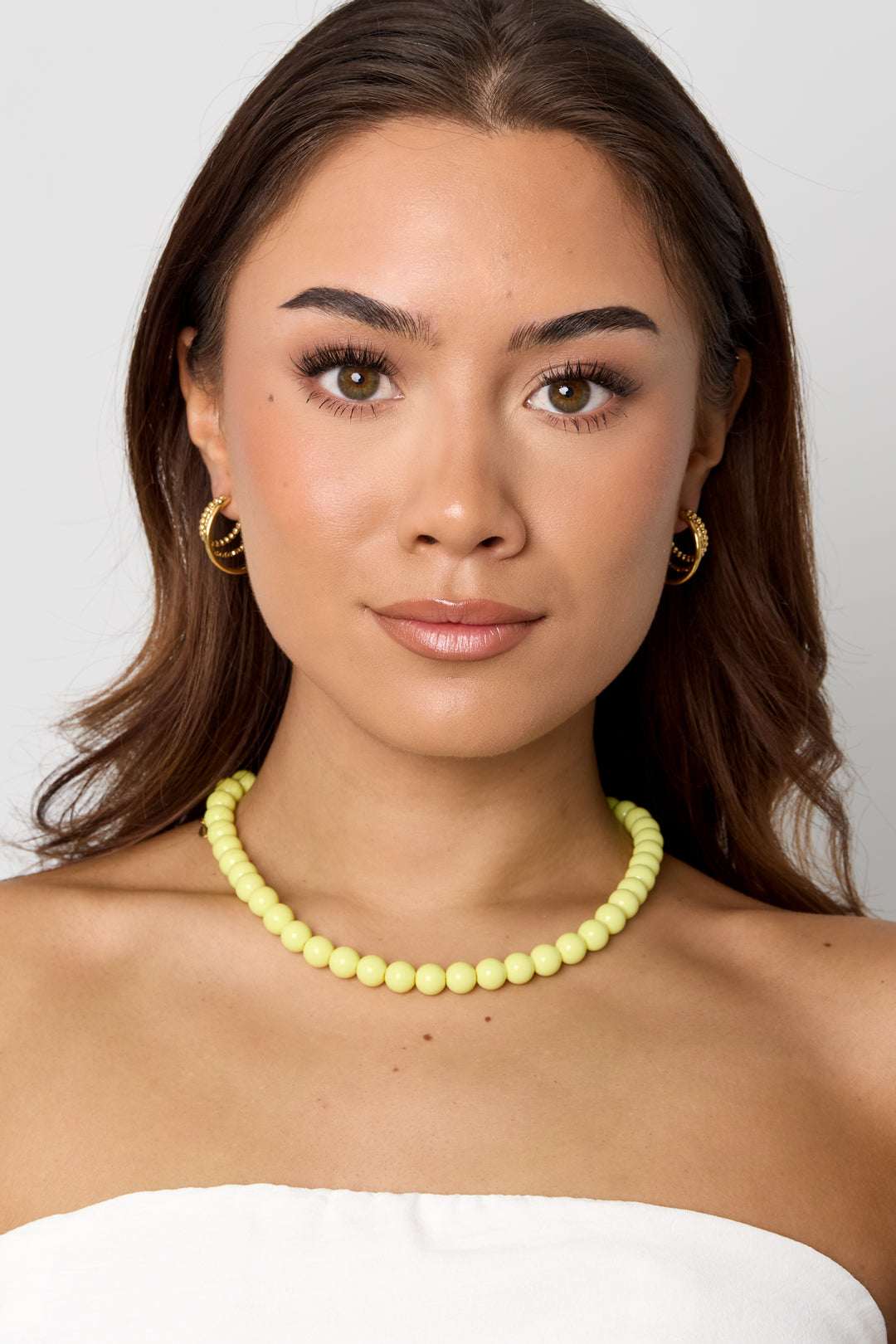 Collier à perles moyennes-10mm