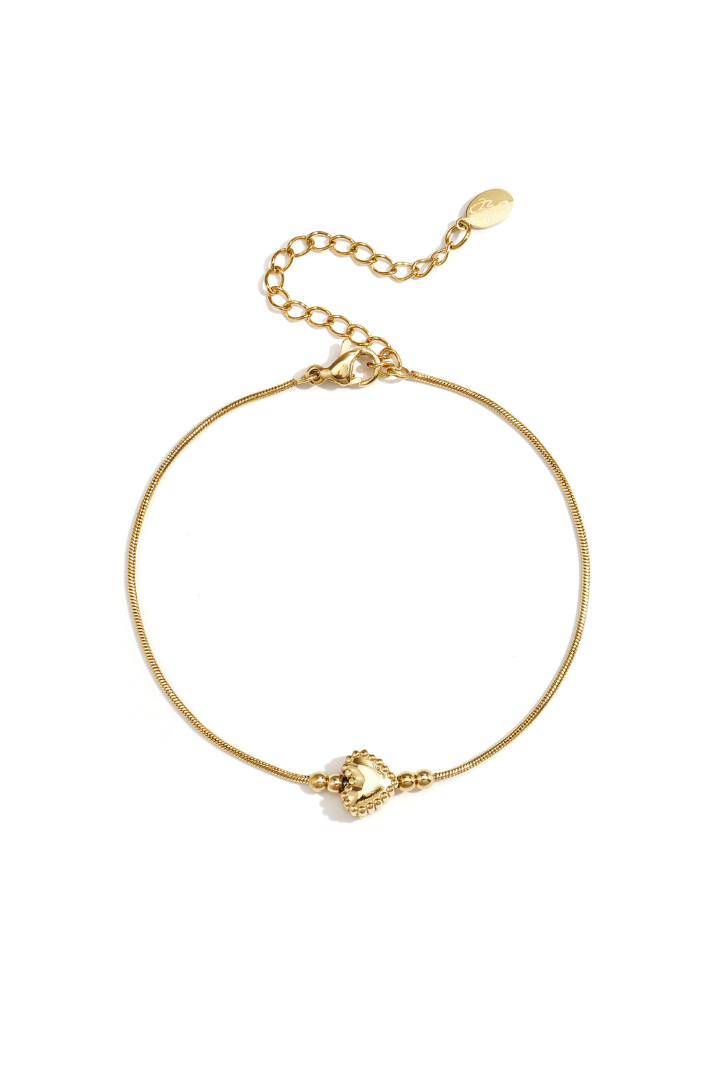Bracelet avec cœur décoré
