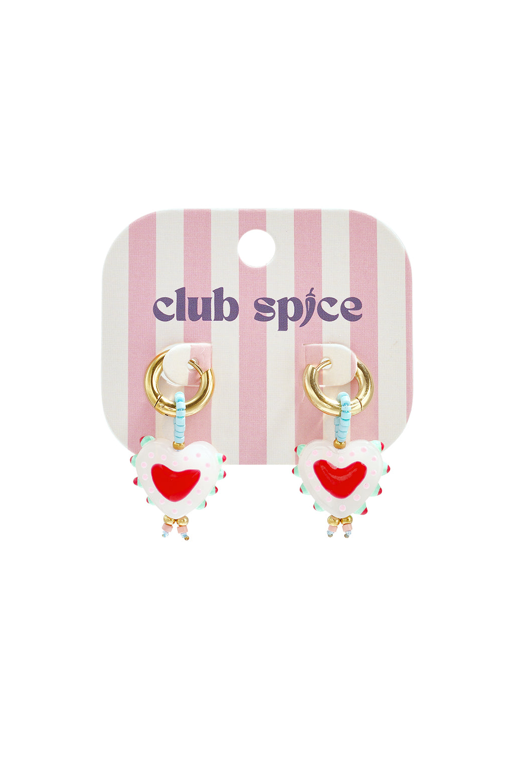 Boucles d'oreilles en acier inoxydable plaqué or 14 carats, perles en forme de cœur, collection Daily Simple