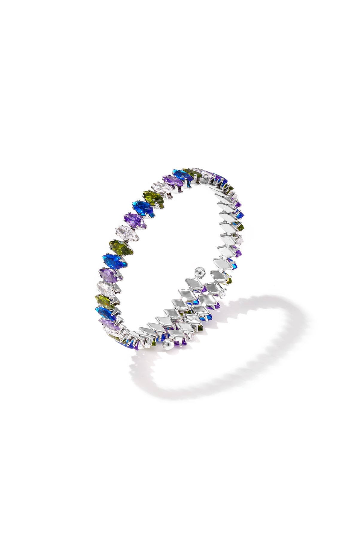 Bracelet manchette en acier inoxydable, forme elliptique, collection Simple Daily Simple, bijoux pour femmes