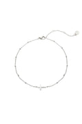 Anklet Classic Cross Argenté Acier inoxydable