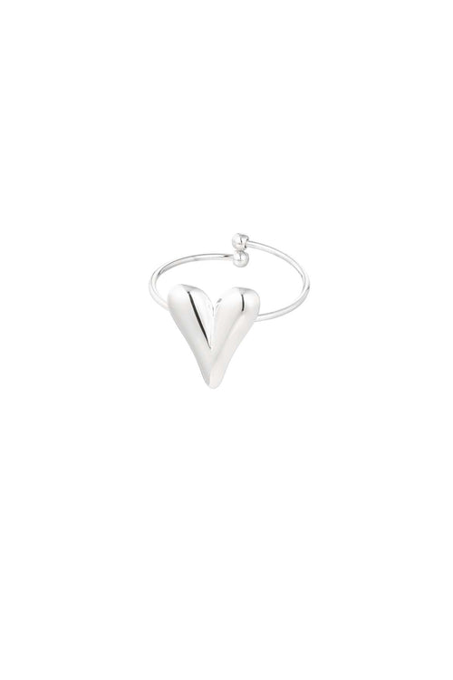 Bague Cœur Acier Inoxydable - Détail Romantique & Finition Premium Femme - Bijoumani