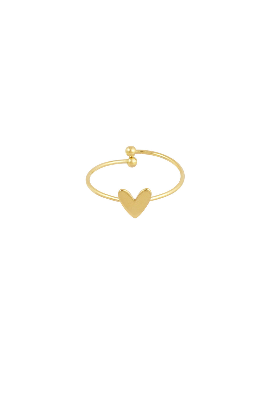 Bague coeur acier inoxydable