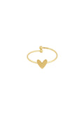 Bague coeur acier inoxydable