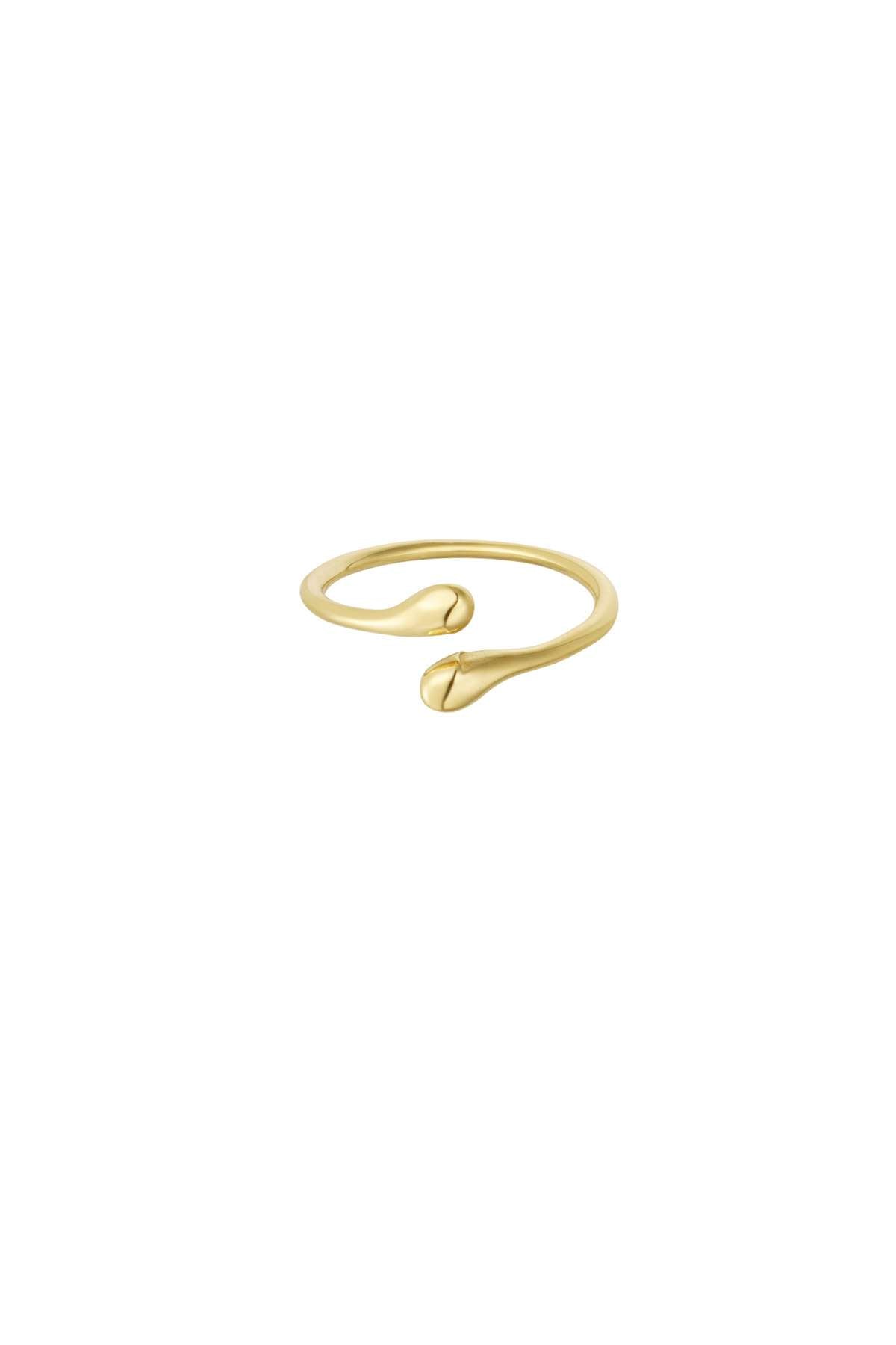 Bague Ouverte Ajustable Acier Inoxydable - Design Minimaliste Argent & Or Femme - Bijoumani