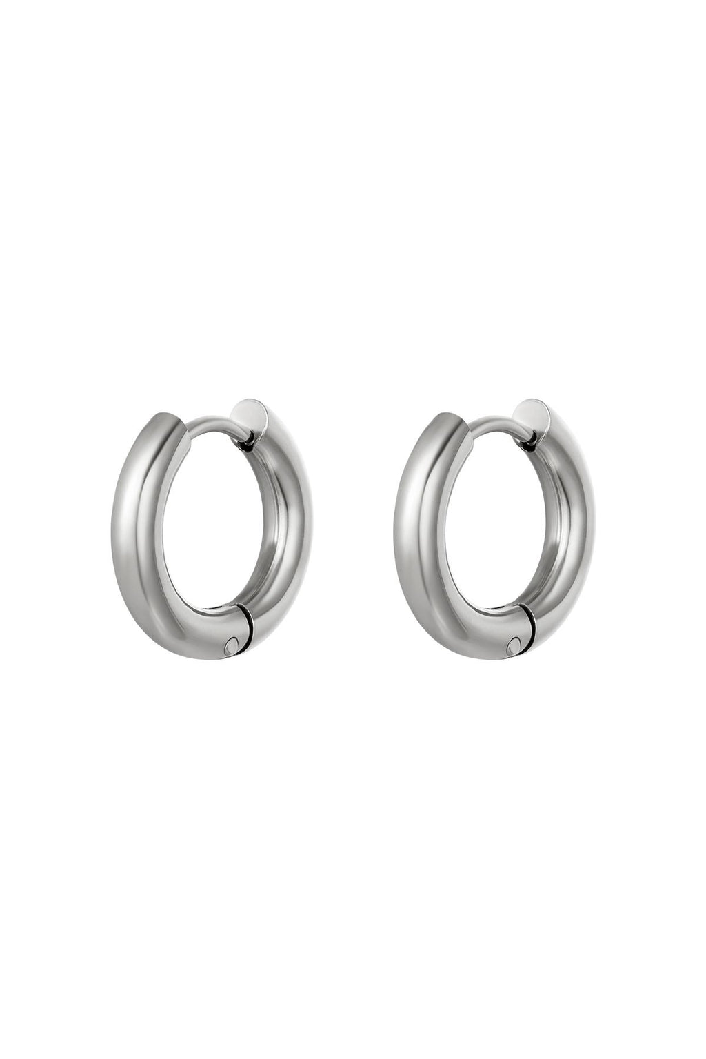 Boucles d'oreilles créoles basiques - petites Acier inoxydable