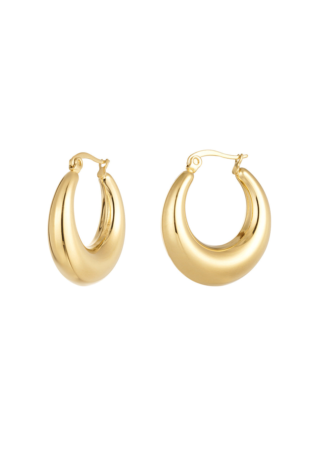 boucles d'oreilles rondes chic