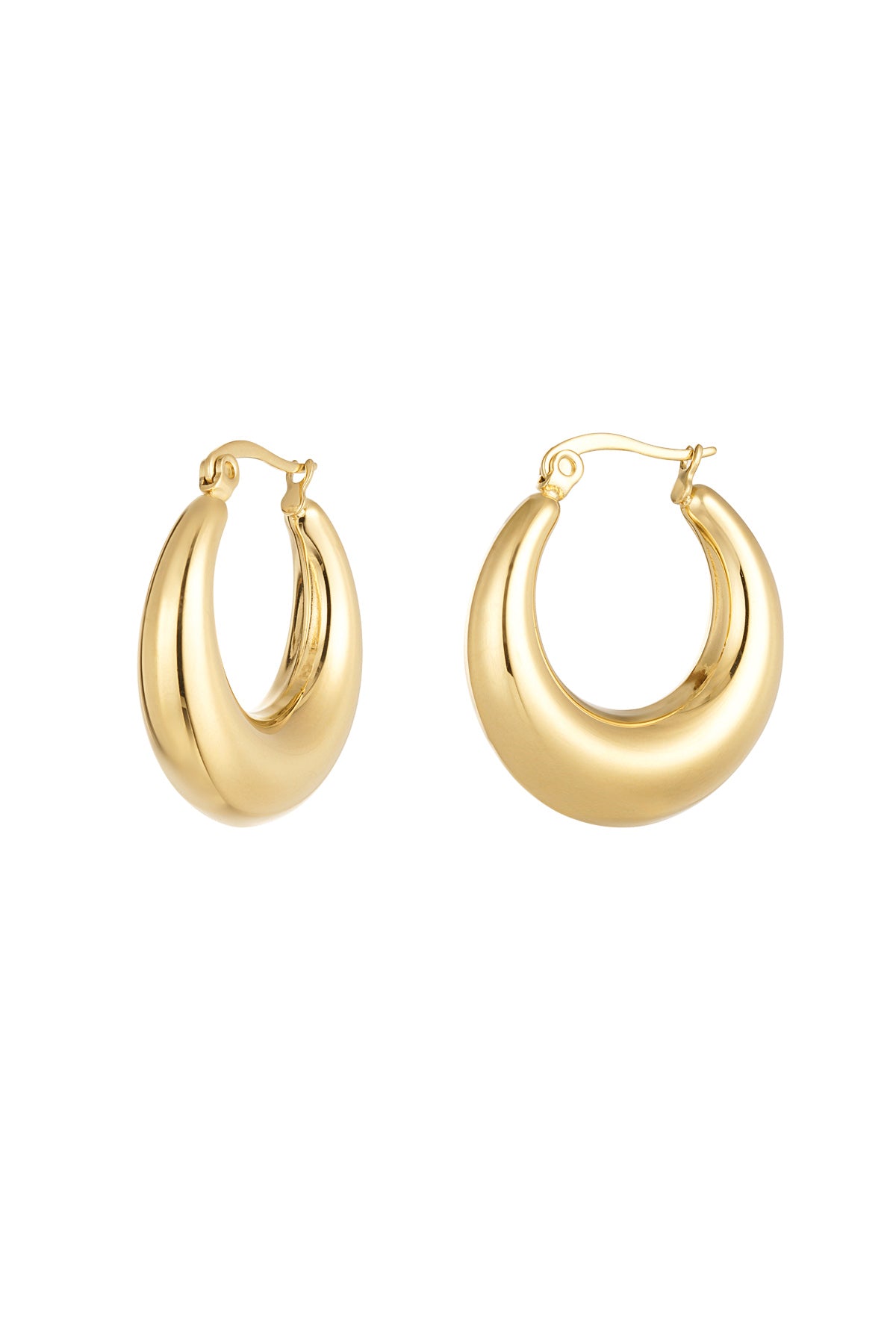 boucles d'oreilles rondes chic