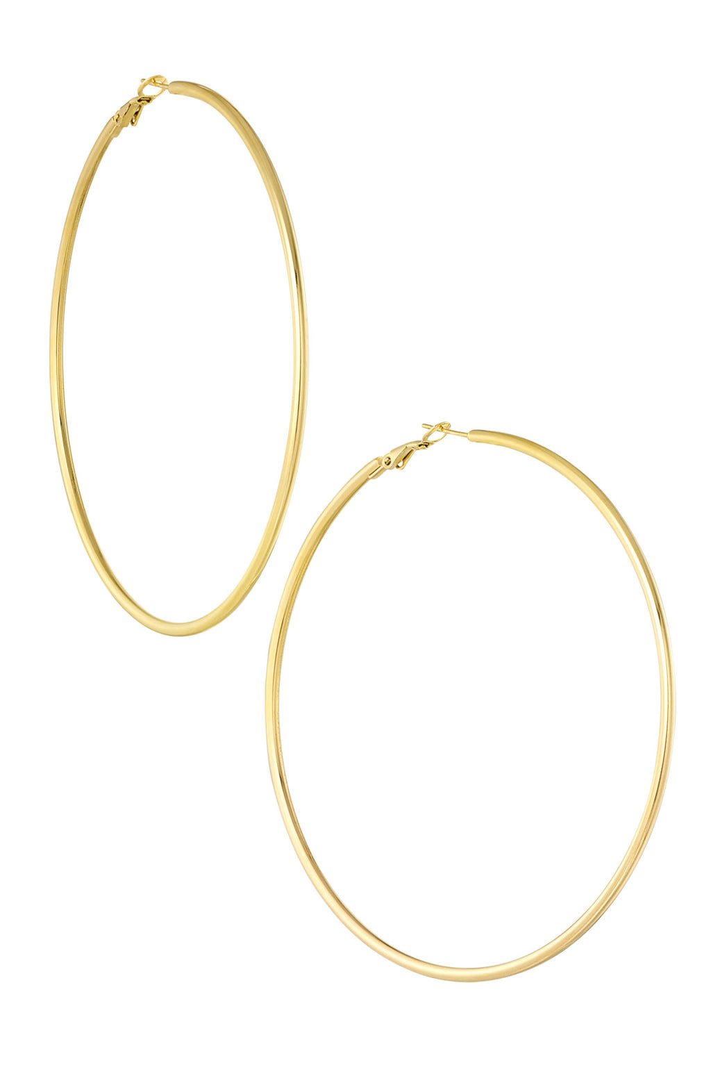 boucles d'oreilles créoles basiques fines