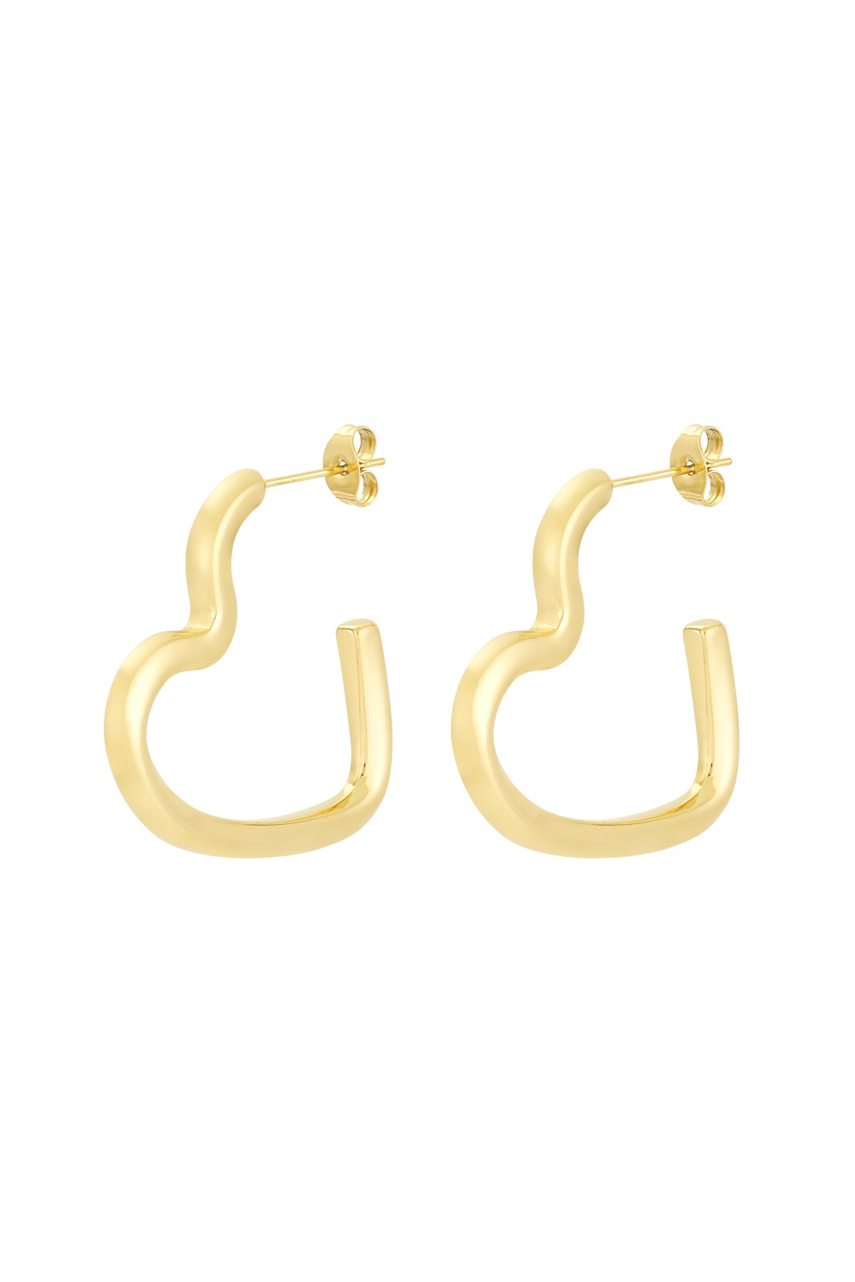 boucles d'oreilles coeur ouvert