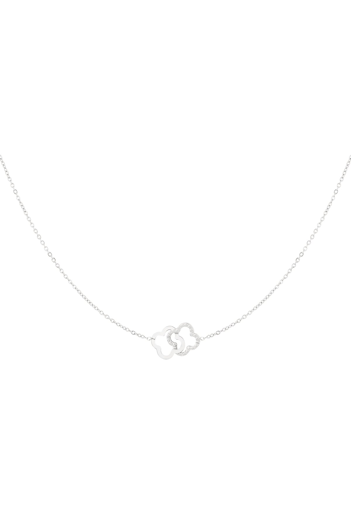 Collier Porte-Bonheur Trèfle Acier Inoxydable - Symbole Chance & Style Quotidien Femme - Bijoumani