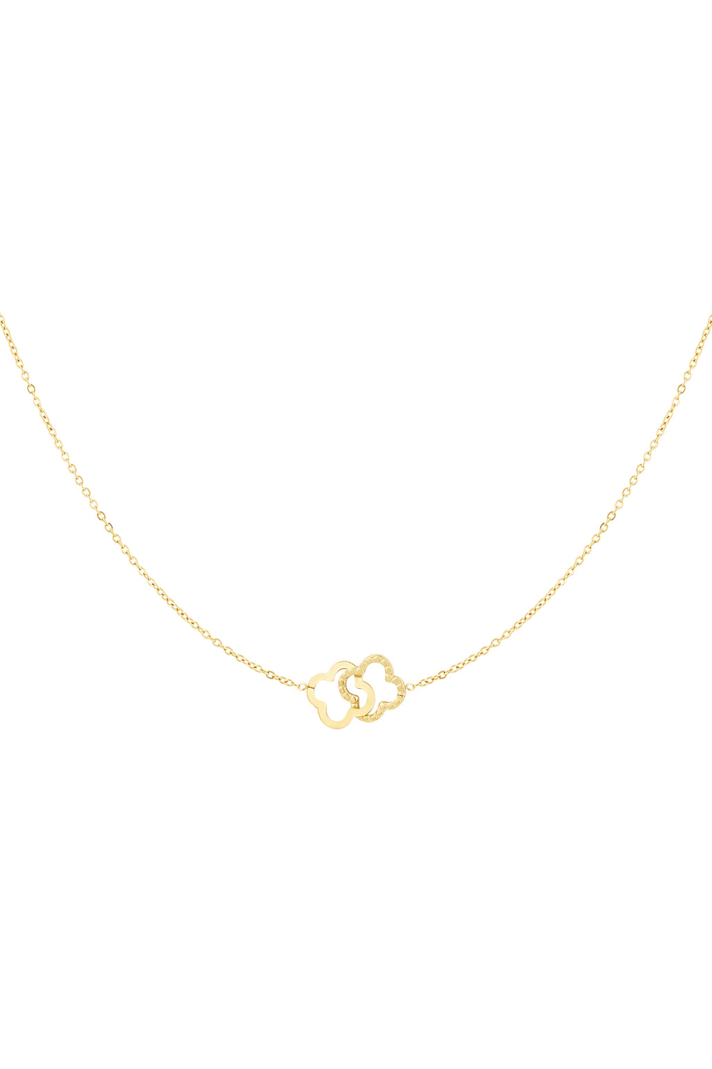 Collier Porte-Bonheur Trèfle Acier Inoxydable - Symbole Chance & Style Quotidien Femme - Bijoumani