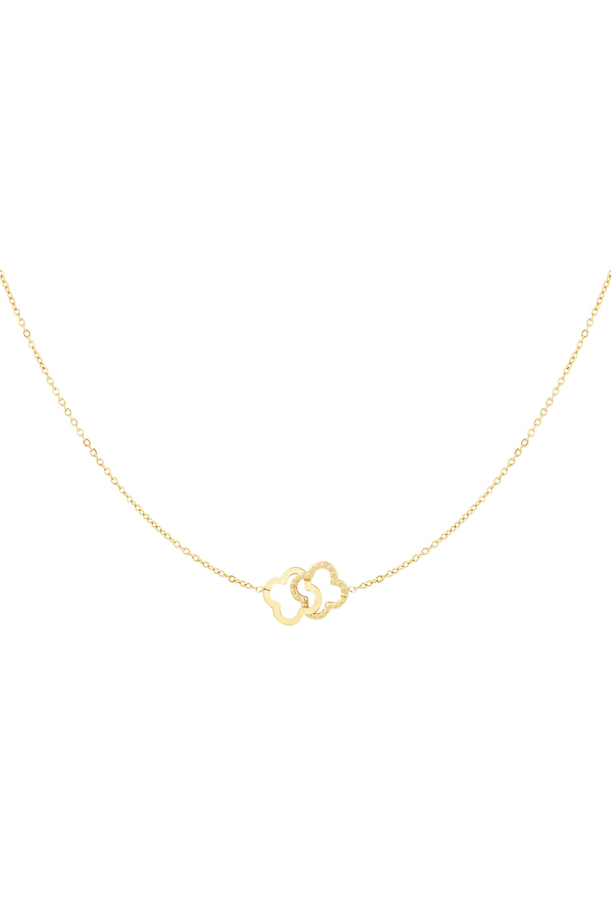 Collier Porte-Bonheur Trèfle Acier Inoxydable - Symbole Chance & Style Quotidien Femme - Bijoumani