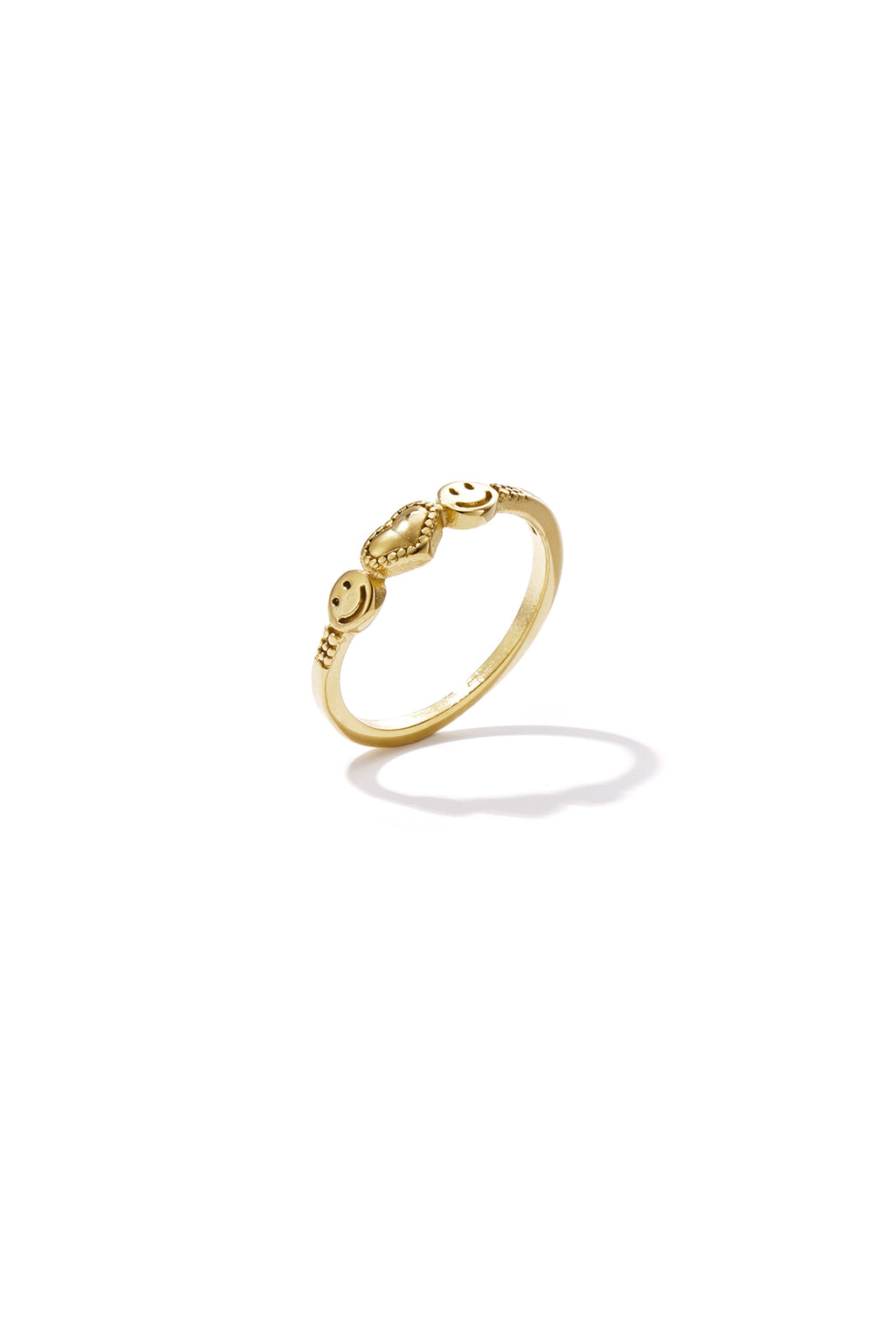 Bague avec des smileys et un cœur