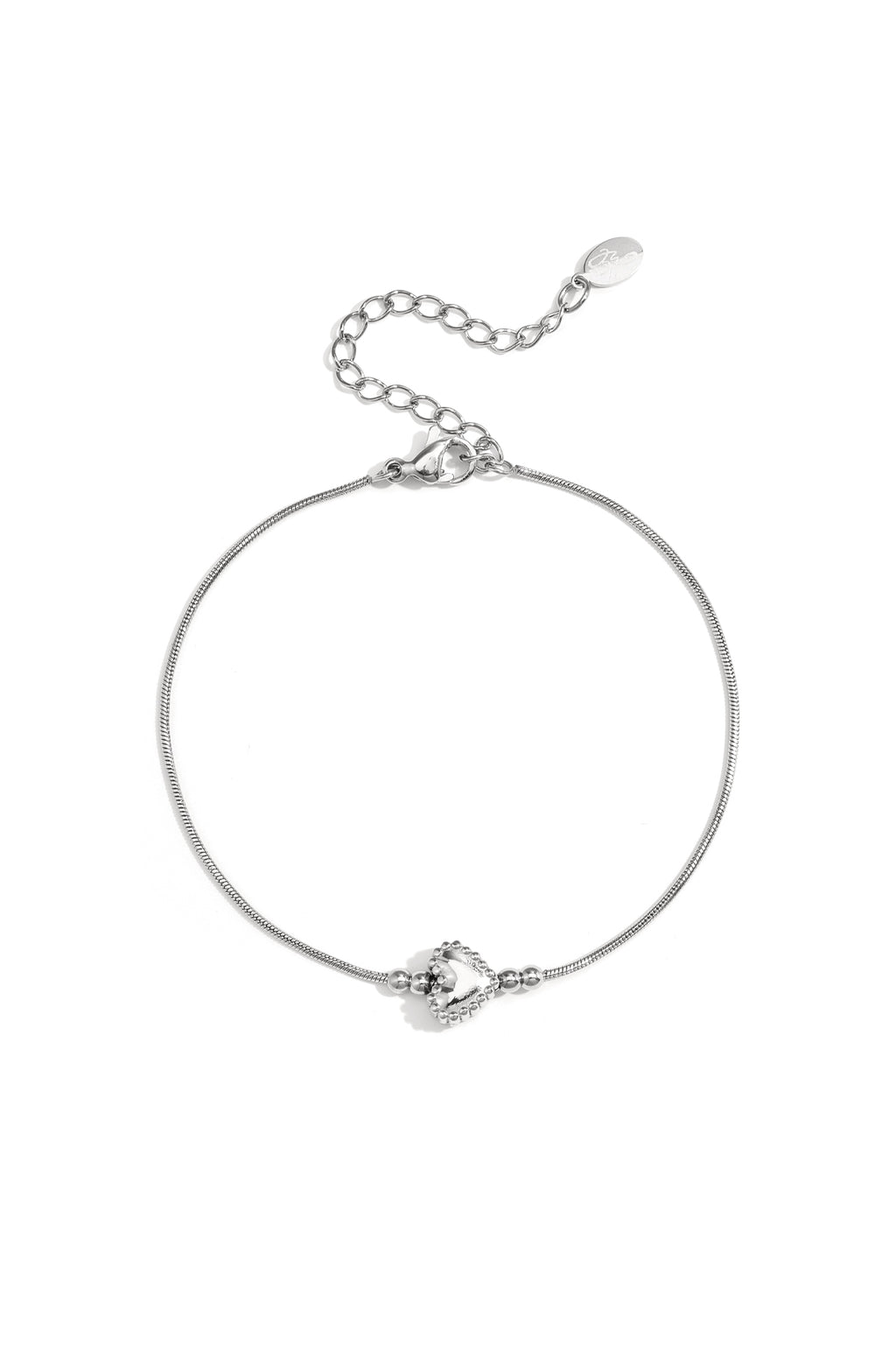 Bracelet avec cœur décoré
