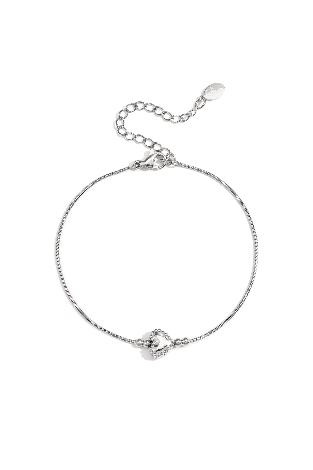 Bracelet avec cœur décoré