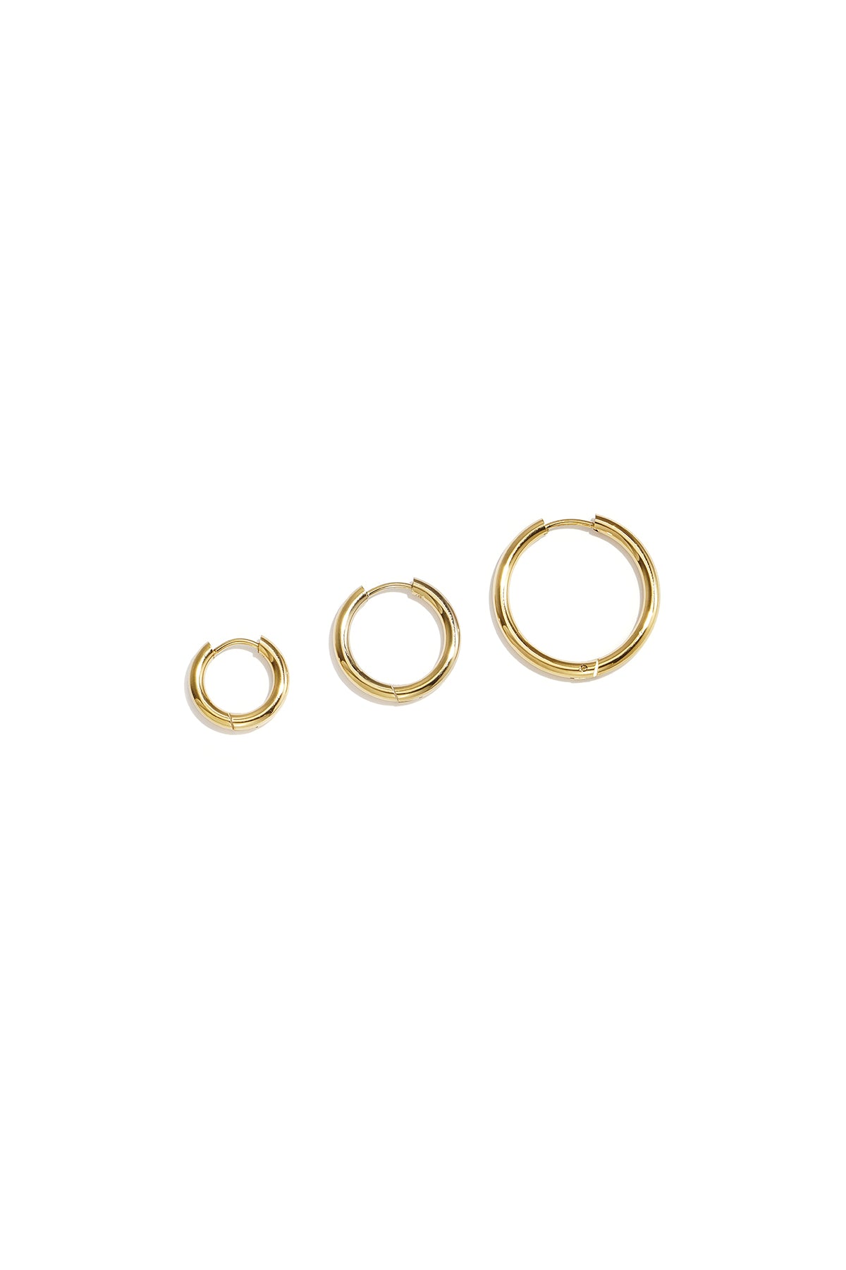 Boucles d'oreilles en acier inoxydable, forme géométrique
