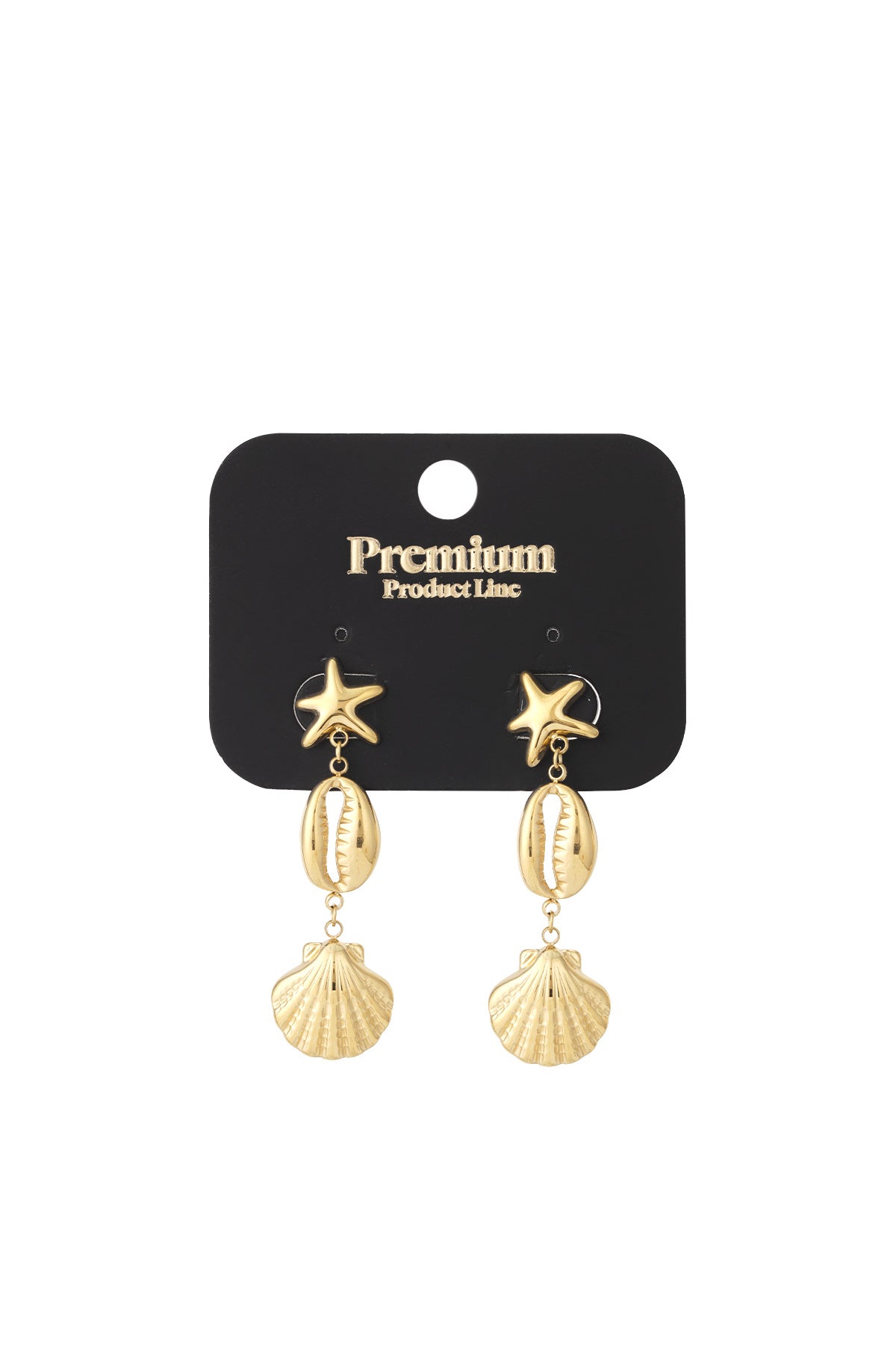 Boucle d'oreille ambiance marine