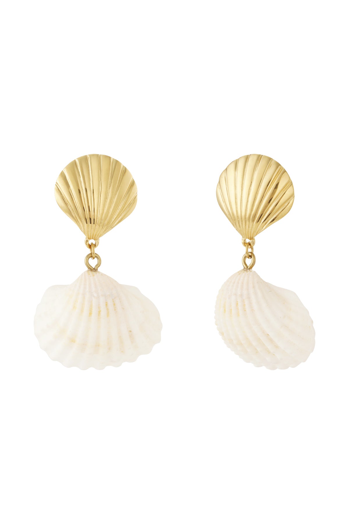 Boucle d'oreille coquillage et mer