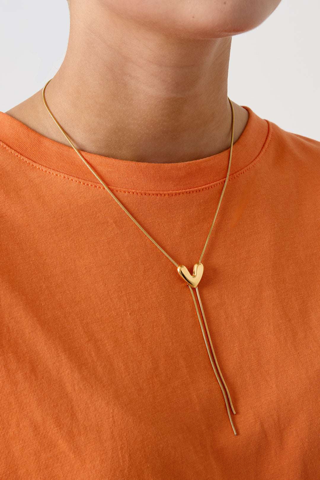 Colliers pendentifs en acier inoxydable en forme de cœur acier inoxydable