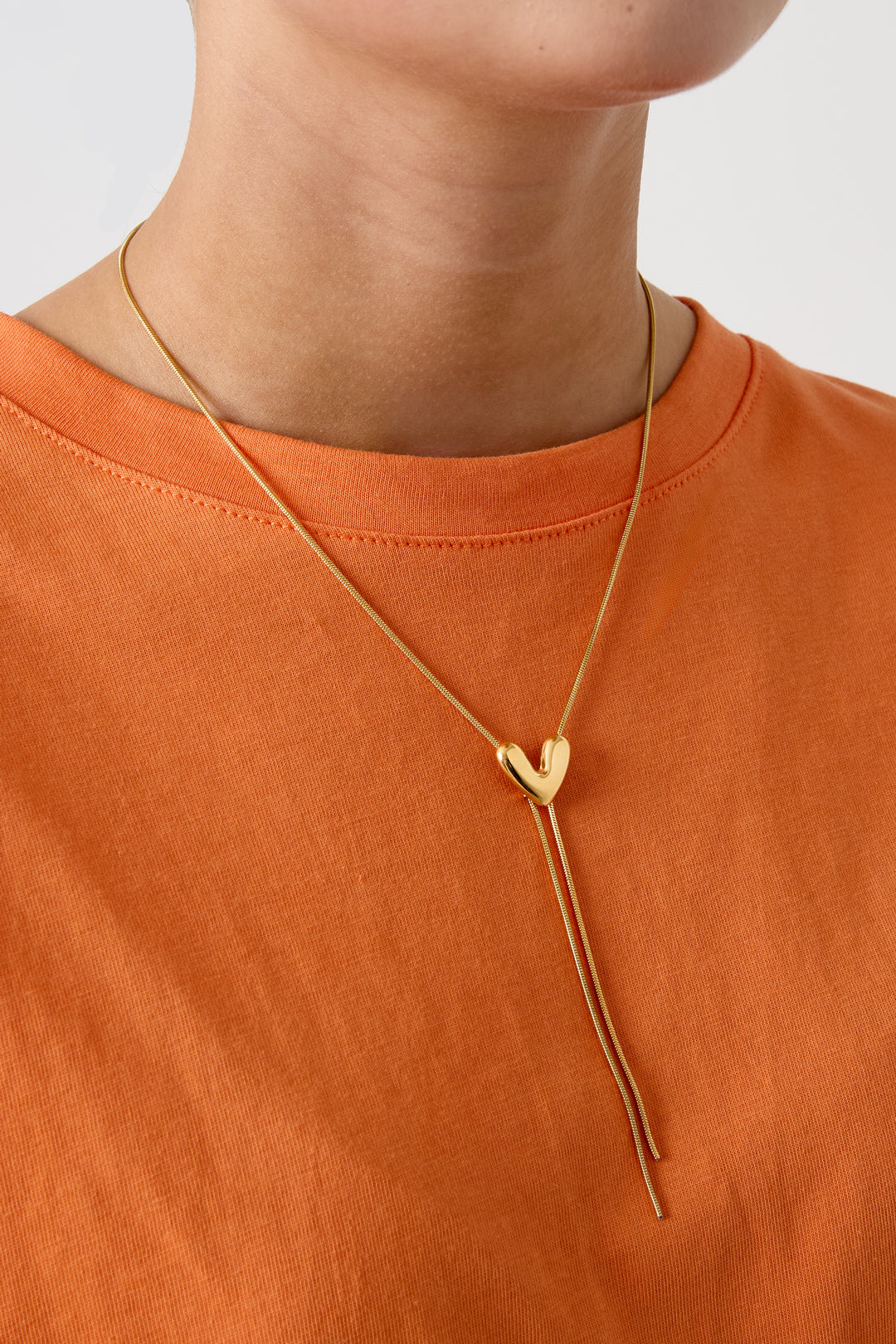 Colliers pendentifs en acier inoxydable en forme de cœur acier inoxydable