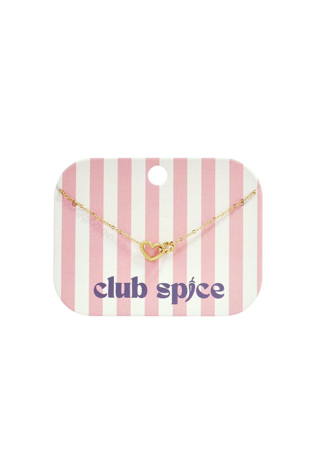 Bracelet avec breloque cœur reliée
