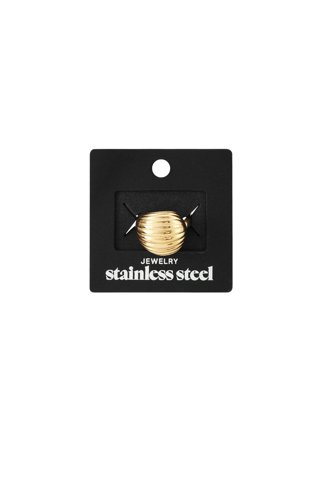 Bagues de déclaration en acier inoxydable de forme irrégulière Daily Daily Simple Series Bijoux pour femmes