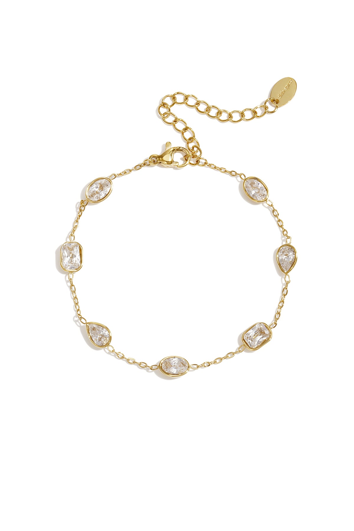 Bracelets à breloques en acier inoxydable, forme géométrique, collection Simple Daily Simple, bijoux pour femmes