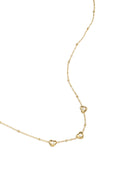 Collier de perles et de cœurs ornés de pierres